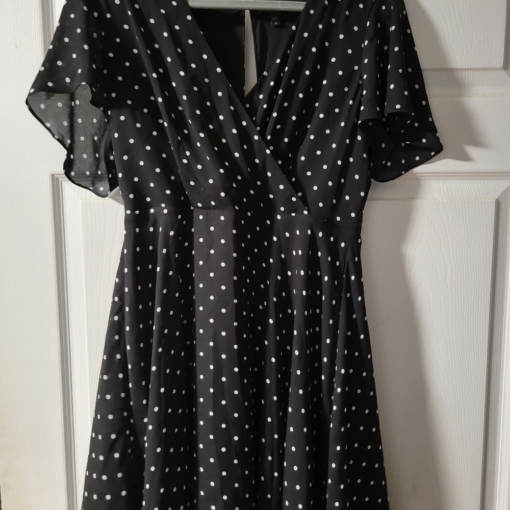 Express Size 10 Polka Dot Dress